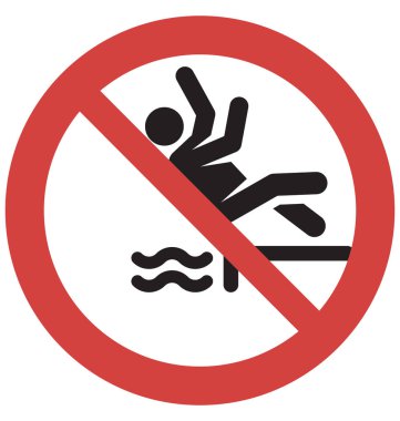 Geri atlama dalış vektör simge durdurmak