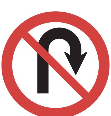 U dönüş vektör simge durdurmak