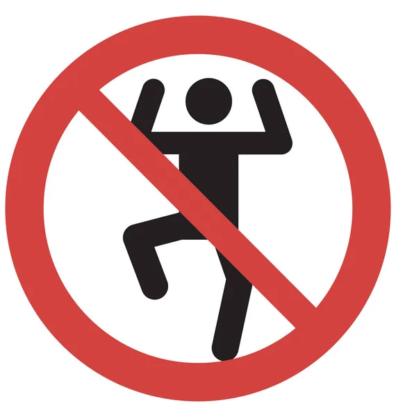 Stop Dance Vektor Symbol — Stockvektor