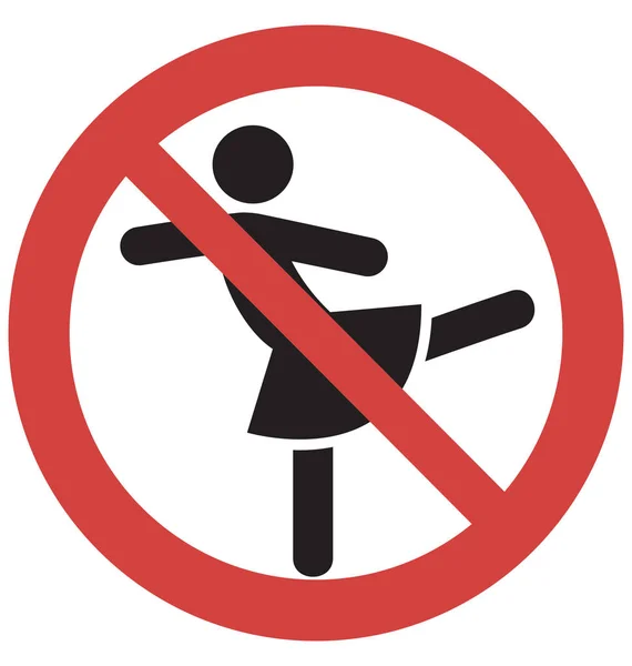 Stop Tánc Vector Icon — Stock Vector