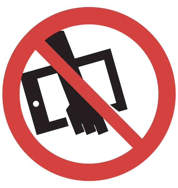 Stop Tab Vector Icon — Stock Vector