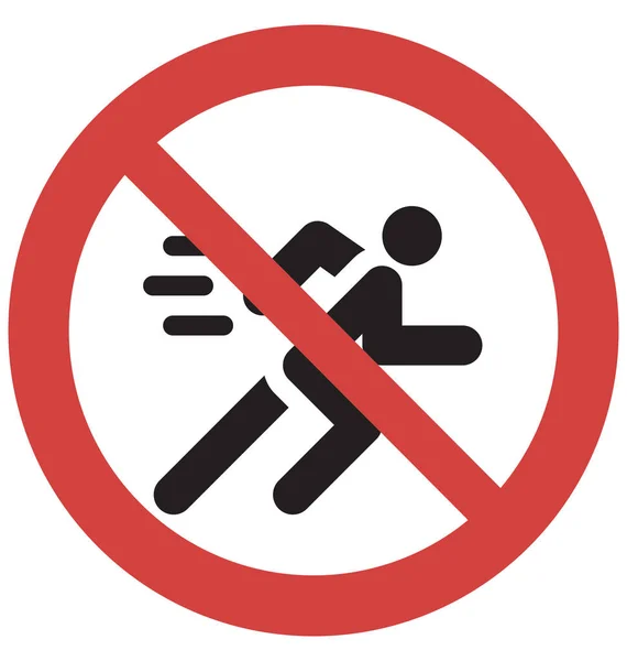 Stop Run Snel Vector Icon — Stockvector