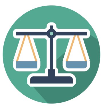 eşitlik iş denge ölçekte renk vektör düzenlenebilir simgesi