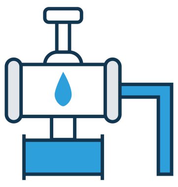 Dokunun satır ve dolgu rengiyle Anahat vektör simgesi