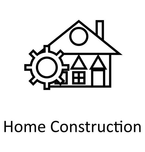 Domů Zlepšení Domácí Paintline Izolované Vektorové Ikony Nebo Upravitelné — Stockový vektor