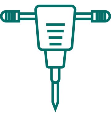 Misket makine ya da el aracı çizgi vektör izole simgesi 