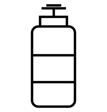 Su şişesi satırı izole vektör simgesi
