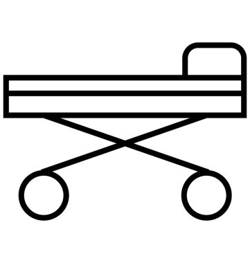 Sedye satırı izole vektör simgesi