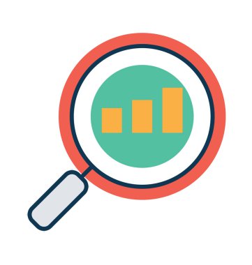 Bul grafik çizgi ve dolgu rengi düzenlenebilir vektör simgesi olan 