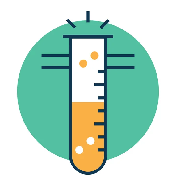 Ligne Expérience Laboratoire Remplissage Avec Icône Vectorielle Modifiable Couleur — Image vectorielle