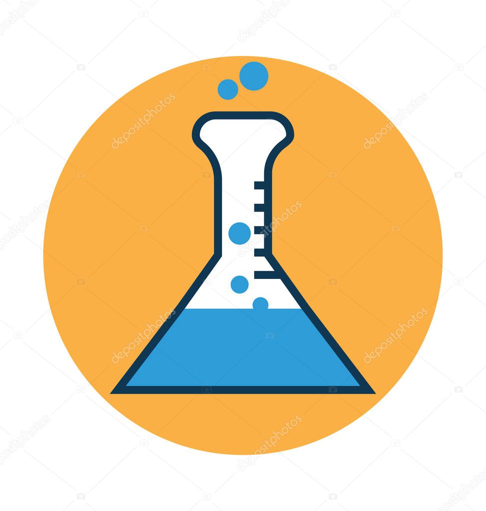 Lab Testing Line And Fill With Color Editable Vector Icon 
