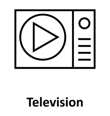 müzik aygıt izole satırı vektör simgesi düzenlenebilir