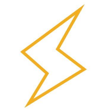 Gök gürültüsü izole satırı vektör simgesi düzenlenebilir