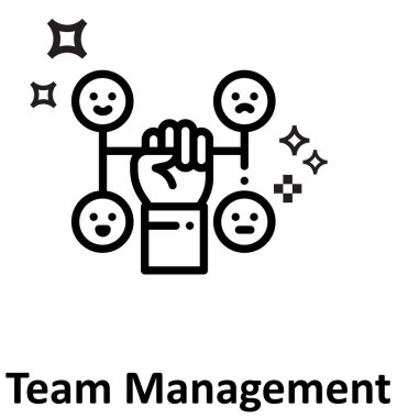 Takım mücadele çizgi vektör simge düzenlenebilir izole