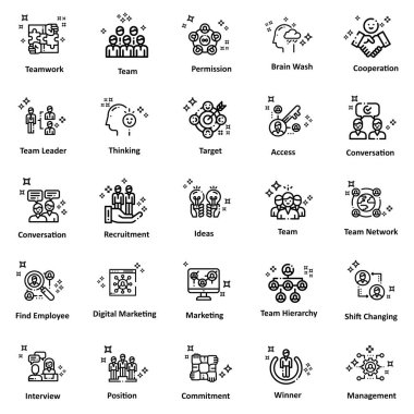 Kendini açıklayıcı ve teknoloji çizgi vektör simgeleri tamamen düzenlenebilir
