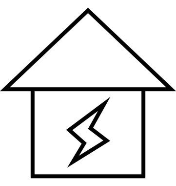 Elektron hat izole vektör simge tamamen düzenlenebilir