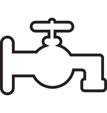 Boru vanası vektör simgesi