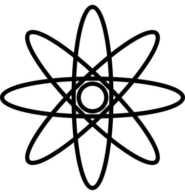 Elektron hat izole vektör simge tamamen düzenlenebilir