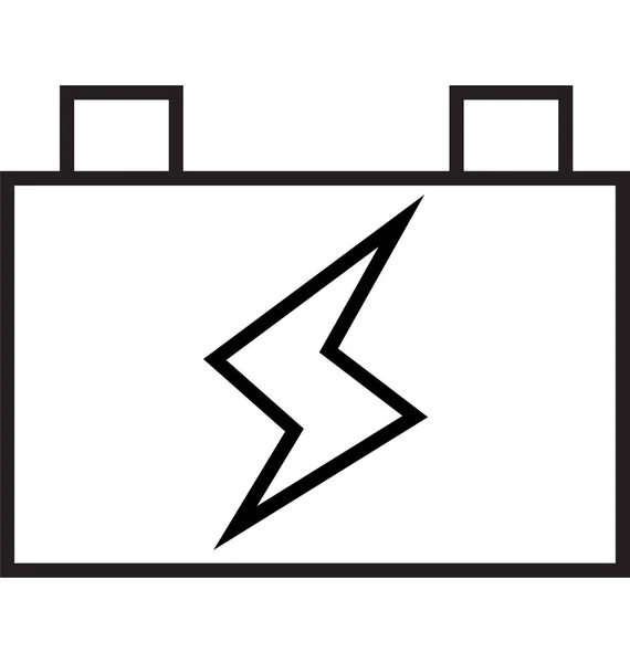 Car Battery Vector Icon — Stock Vector