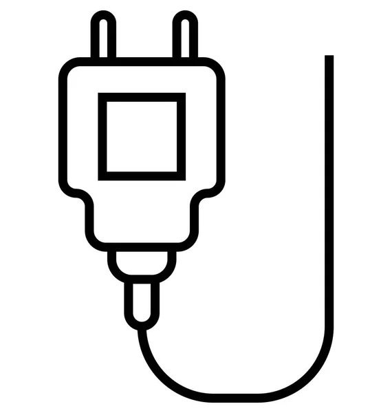 Elektron Lijn Geïsoleerde Vector Icon Volledig Bewerkbaar — Stockvector