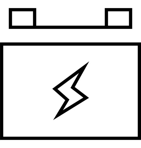 Autobatterie Ladevektorsymbol — Stockvektor