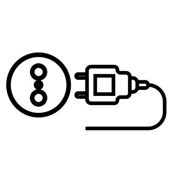 Fiş satır izole vektör simge tamamen düzenlenebilir