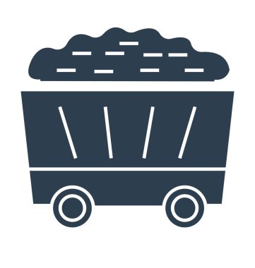 Beton araç hat izole vektör simge tamamen düzenlenebilir