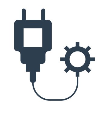 Eko güç hat izole vektör simge tamamen düzenlenebilir