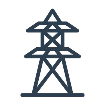 iletim direk hat izole vektör simge tamamen düzenlenebilir