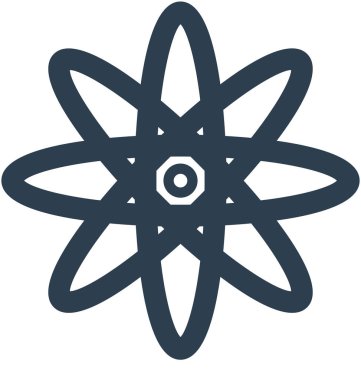 Elektron hat izole vektör simge tamamen düzenlenebilir