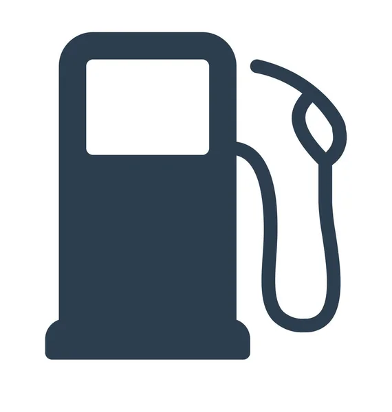 Tankstellenzeile Isoliertes Vektorsymbol Vollständig Editierbar — Stockvektor
