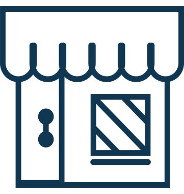 Pazar satırı vektör simgesi düzenlenebilir