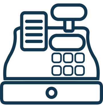 Yazar kasa satırı vektör simgesi düzenlenebilir