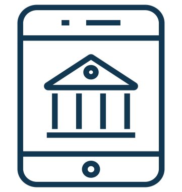 Online Emlak satırı vektör simgesi düzenlenebilir