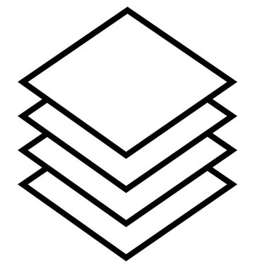 Satırı vektör simgesi düzenlenebilir katmanlı