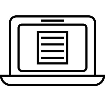 Online çizgi vektör simge düzenlenebilir içerik