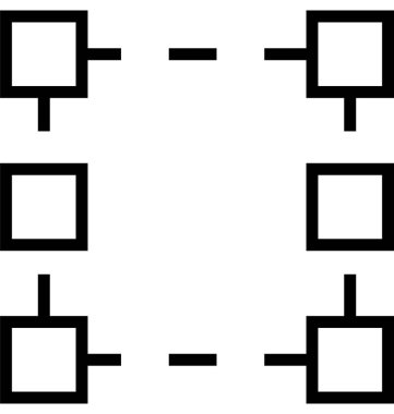 Kutusu satırı vektör simgesi düzenlenebilir dönüşümü