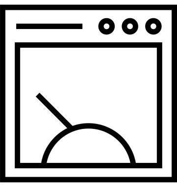 Web sitesi hız çizgi vektör simge düzenlenebilir