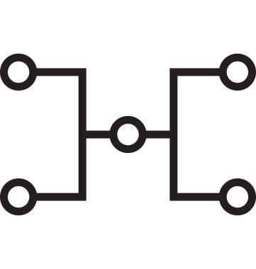 Hiyerarşi satır vektör simge düzenlenebilir