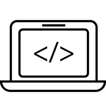  Web geliştirme çizgi vektör simge düzenlenebilir