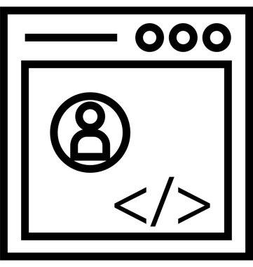  Web geliştirme çizgi vektör simge düzenlenebilir