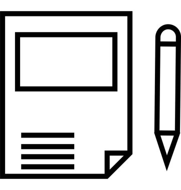 Satırı vektör simgesi düzenlenebilir yazmaya devam 