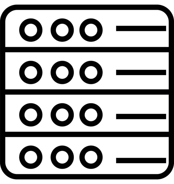 Icône Vectorielle Connectivité Serveur — Image vectorielle