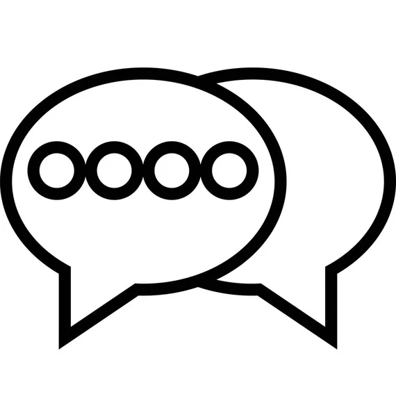 Speech Bubble Vector Icon — Stock Vector