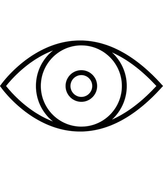 Icône Eye Vector Modifiable — Image vectorielle