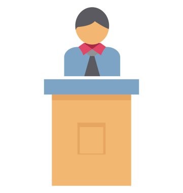 Konuşma renk vektör simgesi düzenlenebilir