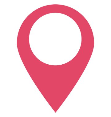 Konumu PIN renk vektör simgesi düzenlenebilir