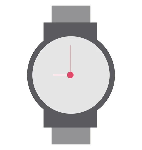 Reloj Color Vector Icono Editable — Vector de stock