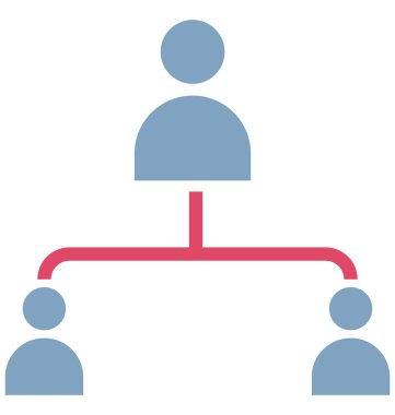 Takım yönetimi renk vektör simgesi düzenlenebilir