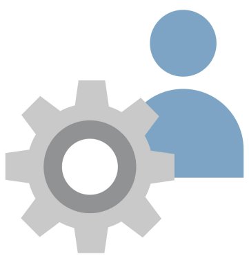 Yönetim renk vektör simgesi düzenlenebilir